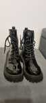 Buty zimowe damskie, wysokie ala glany