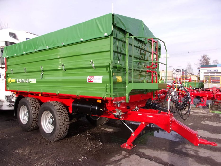 Pronar Przyczepa TANDEM paletowa PT510 / PT-512 z mechanizmem trójstronnego wywrotu  Dostępna w Rad-Masz, Rolamasz Opoczno "MARKA NR 1 W POLSCE"