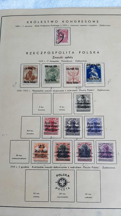 Znaczki pocztowe, album Witkowskiego