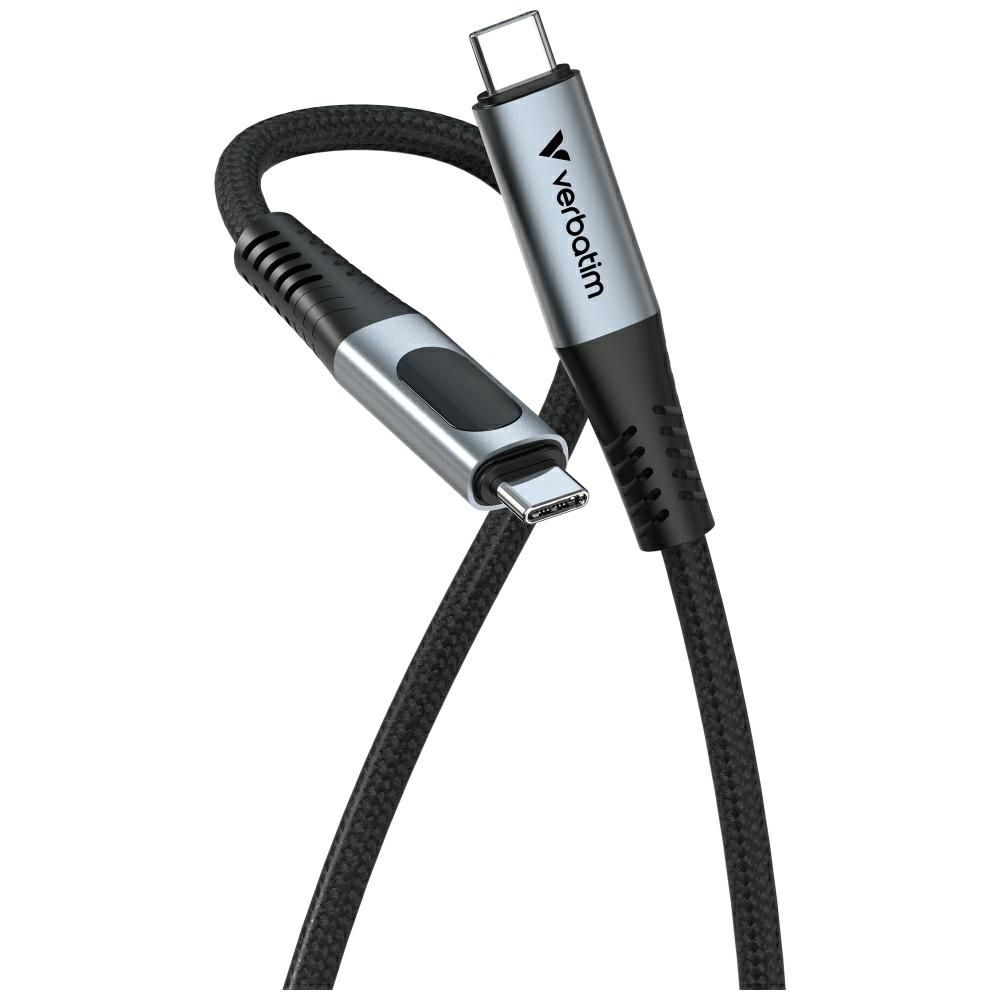 Kabel Verbatim Sync & Charge USB-C do    USB-C 40Gb/s 240W wyświetlacz