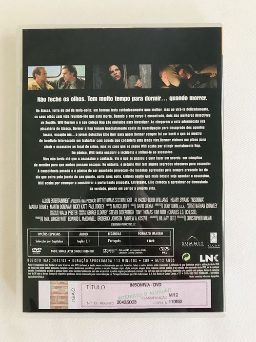 DVD “Insomnia” (2002)