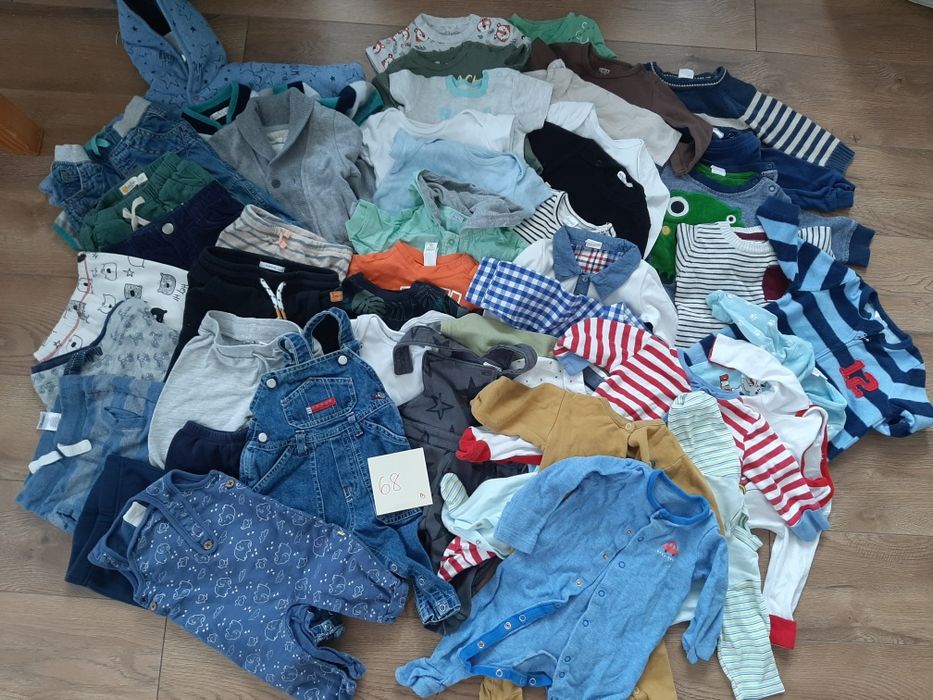 Paczka ubranek dla chłopca w rozmiarze 68