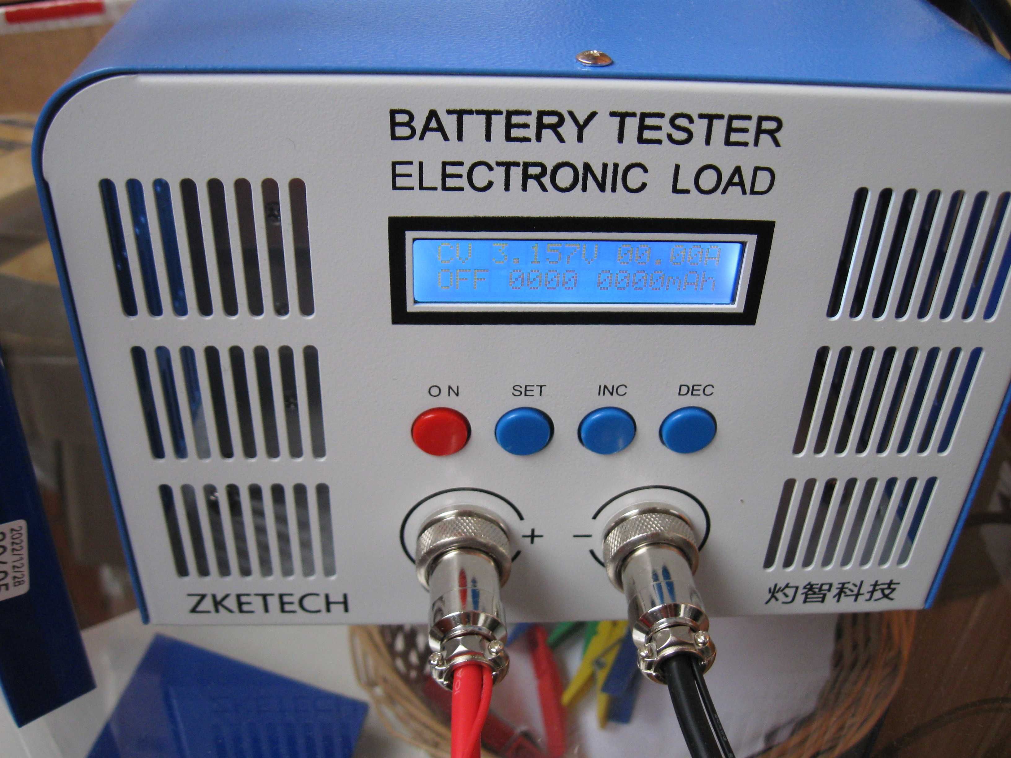 Тестер емкости аккумуляторов ZKETECH EBC-A40L