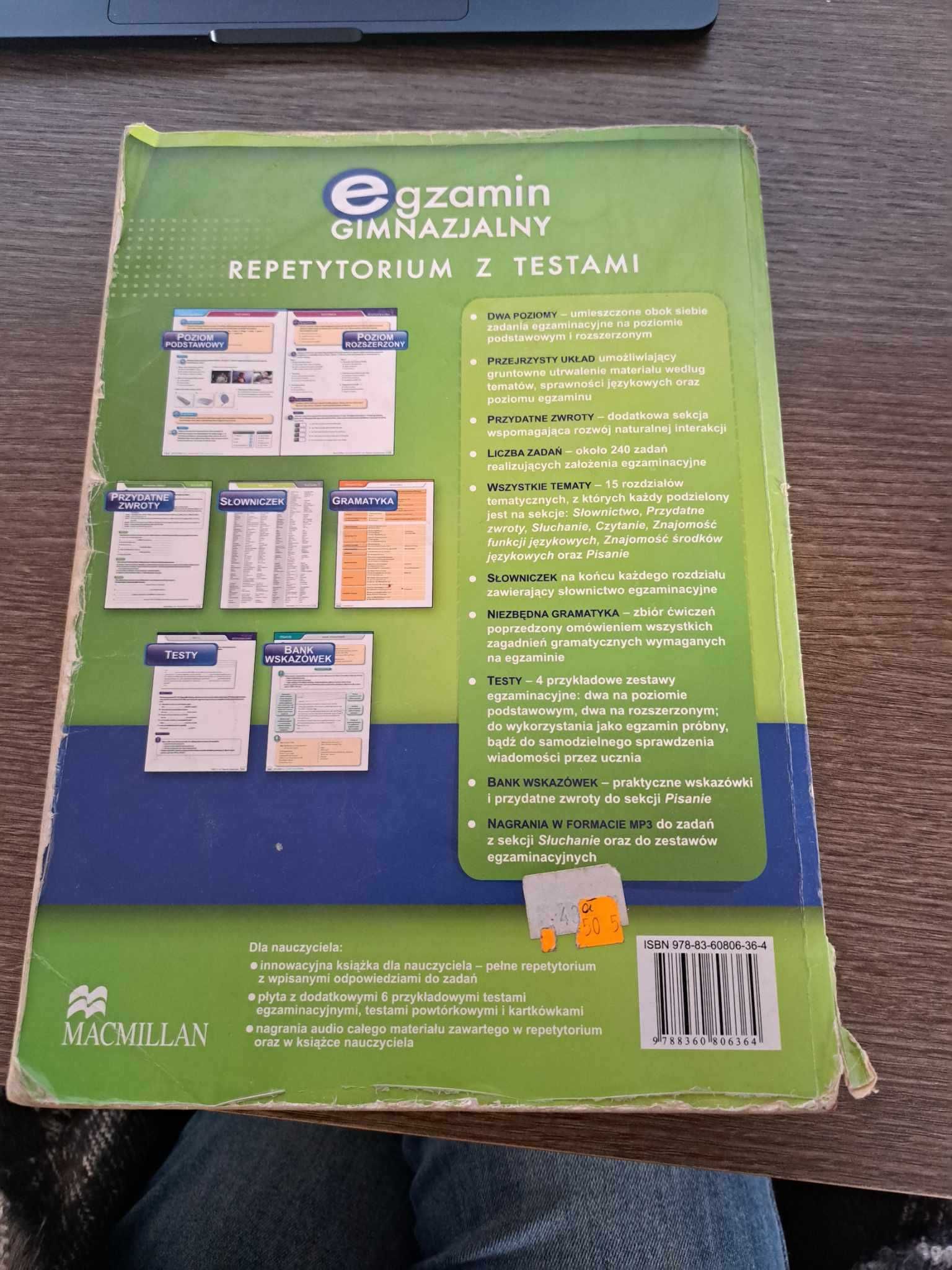 Egzamin gimnazjalny repetytorium z testami Macmillan