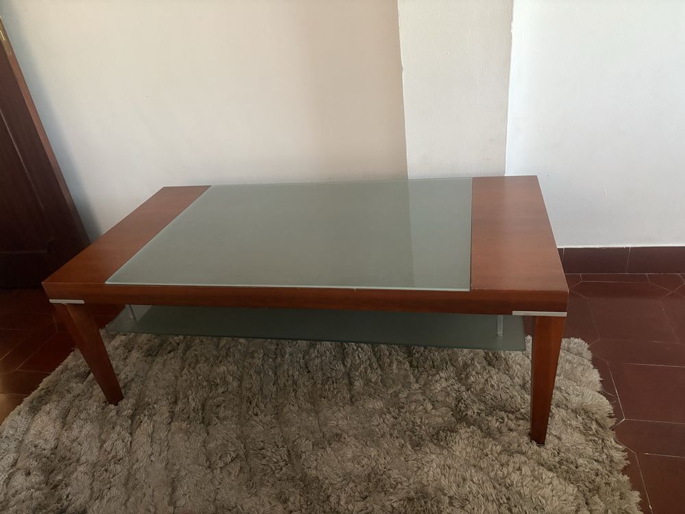 Mesa De Centro ( TAMPO EM VIDRO )