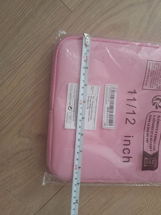 Różowe etui na laptopa tablet shein 22,5cm×31.5cm