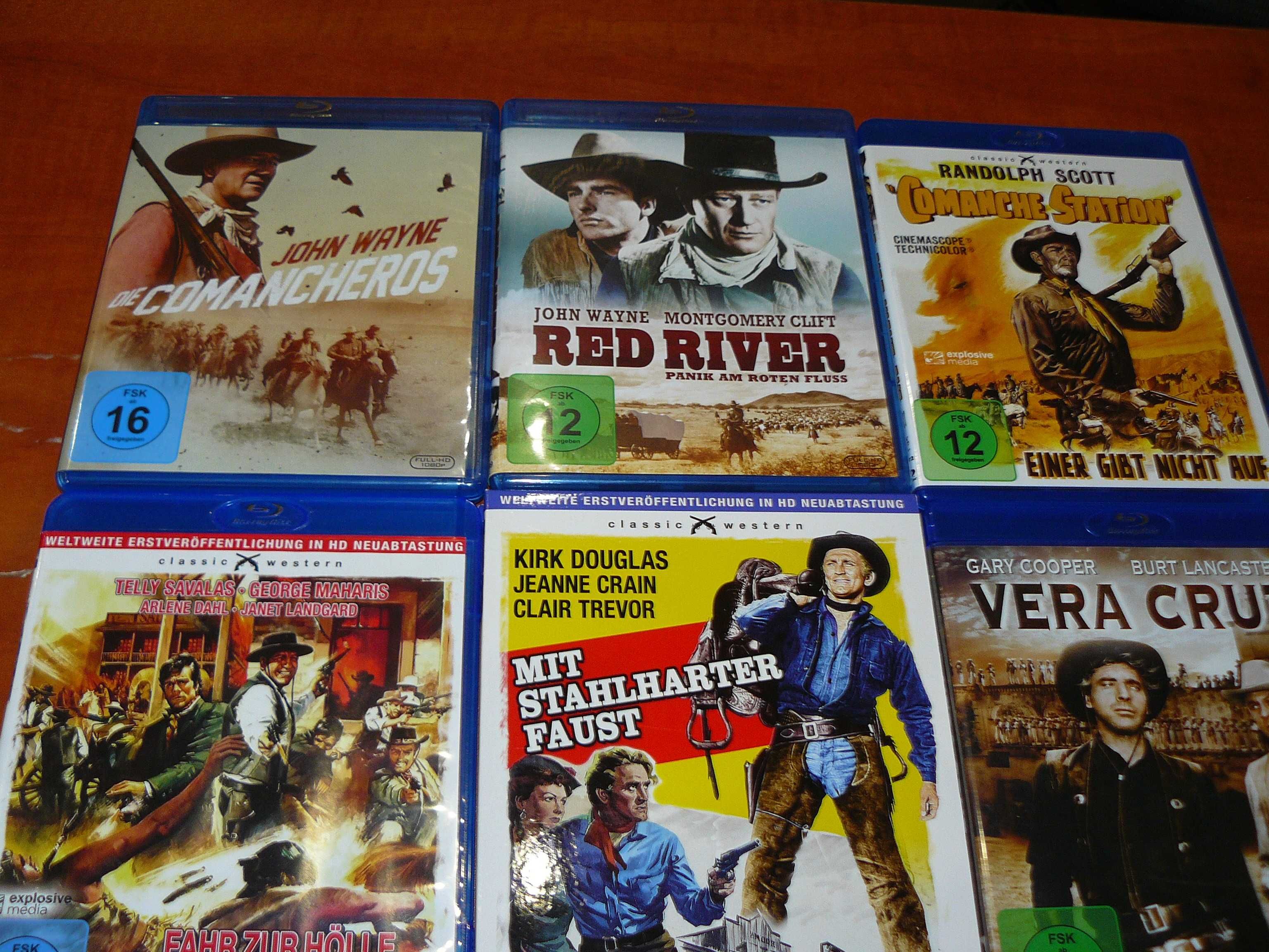 Zestaw 9 filmów Bluray Westerny