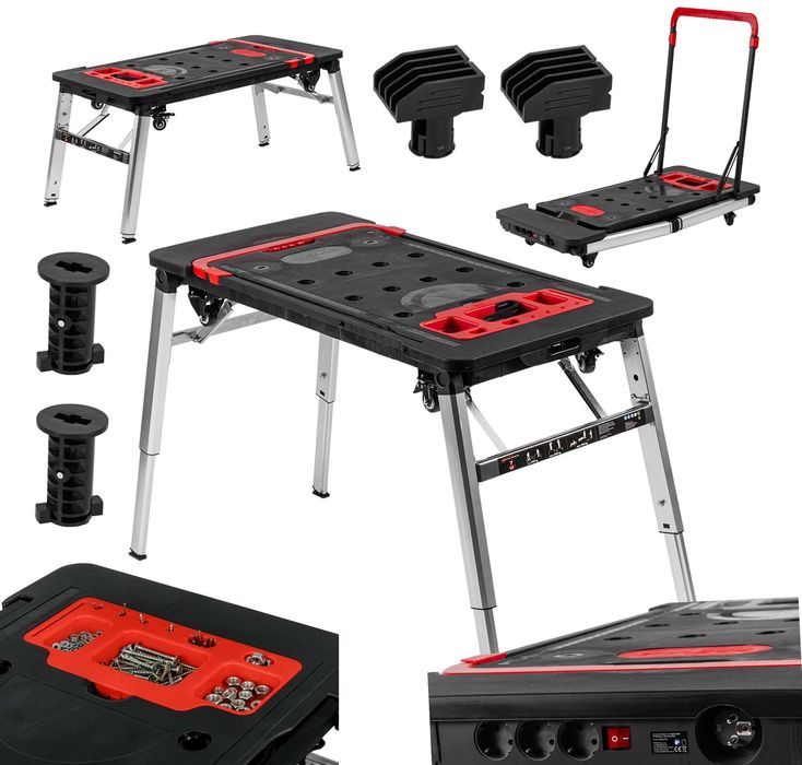 Складаний робочий стіл, портативний візок, 7-в-1,  Pro