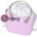 organizer worek do OBAG STANDARD pastel ptaszki 2 kieszenie komin OMAY
