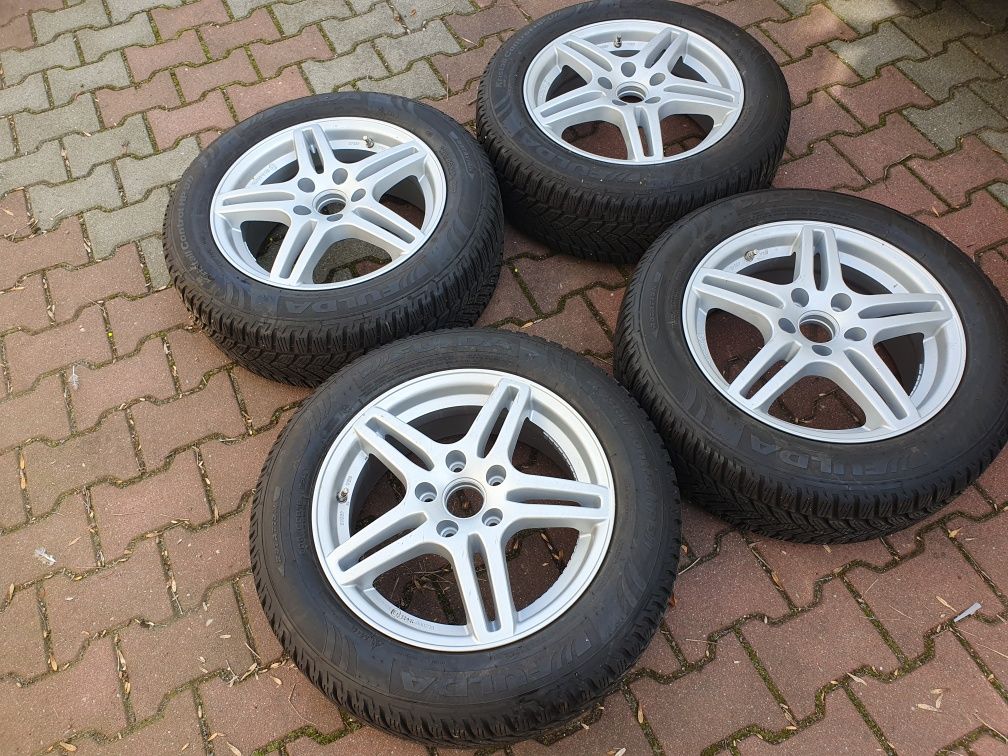 Felgi Koła 16" Vw Sharan Passat 5x112 ET46+205.60.16 Fulda Zima