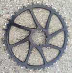 zębatka garbaruk sram gxp 3 śruby 44T 6,5mm offset 6,5