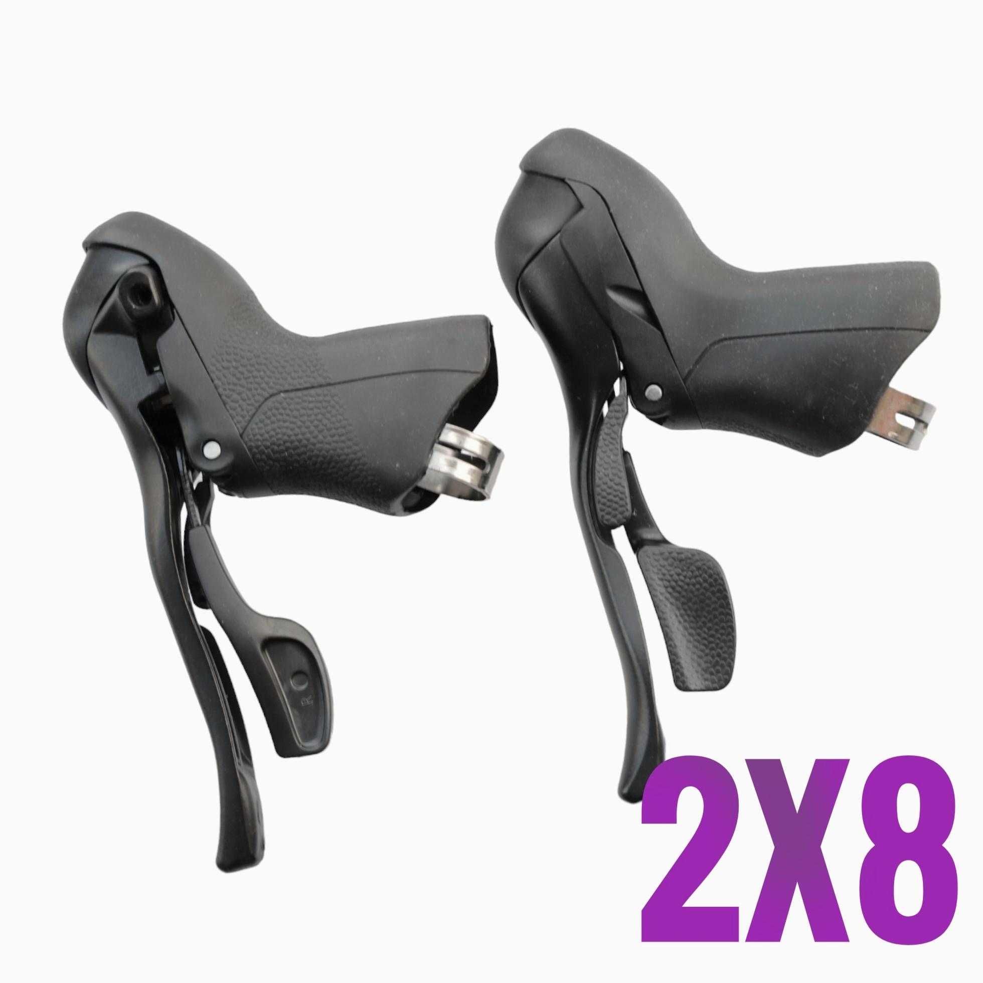 Nowe! MICRONEW 2x8 klamkomanetki manetki klamki szosowe microshift