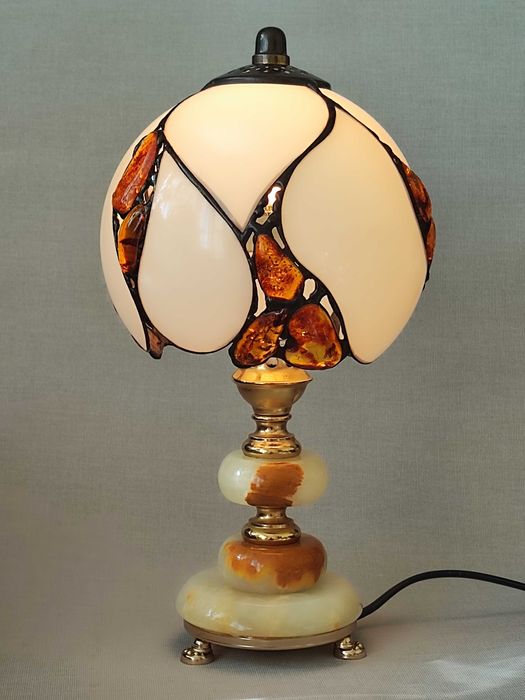 Lampa bursztyn nocna