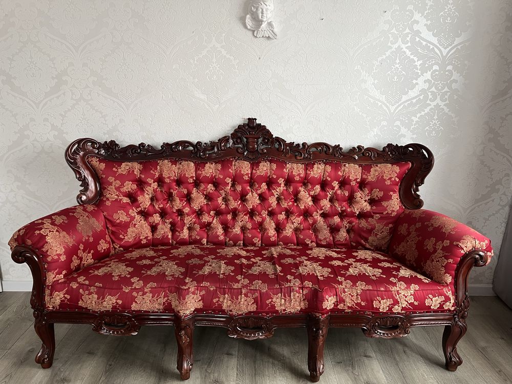 Komplet wypoczynkowy, sofa, fotele, stolik, zestaw mebli, meble retro