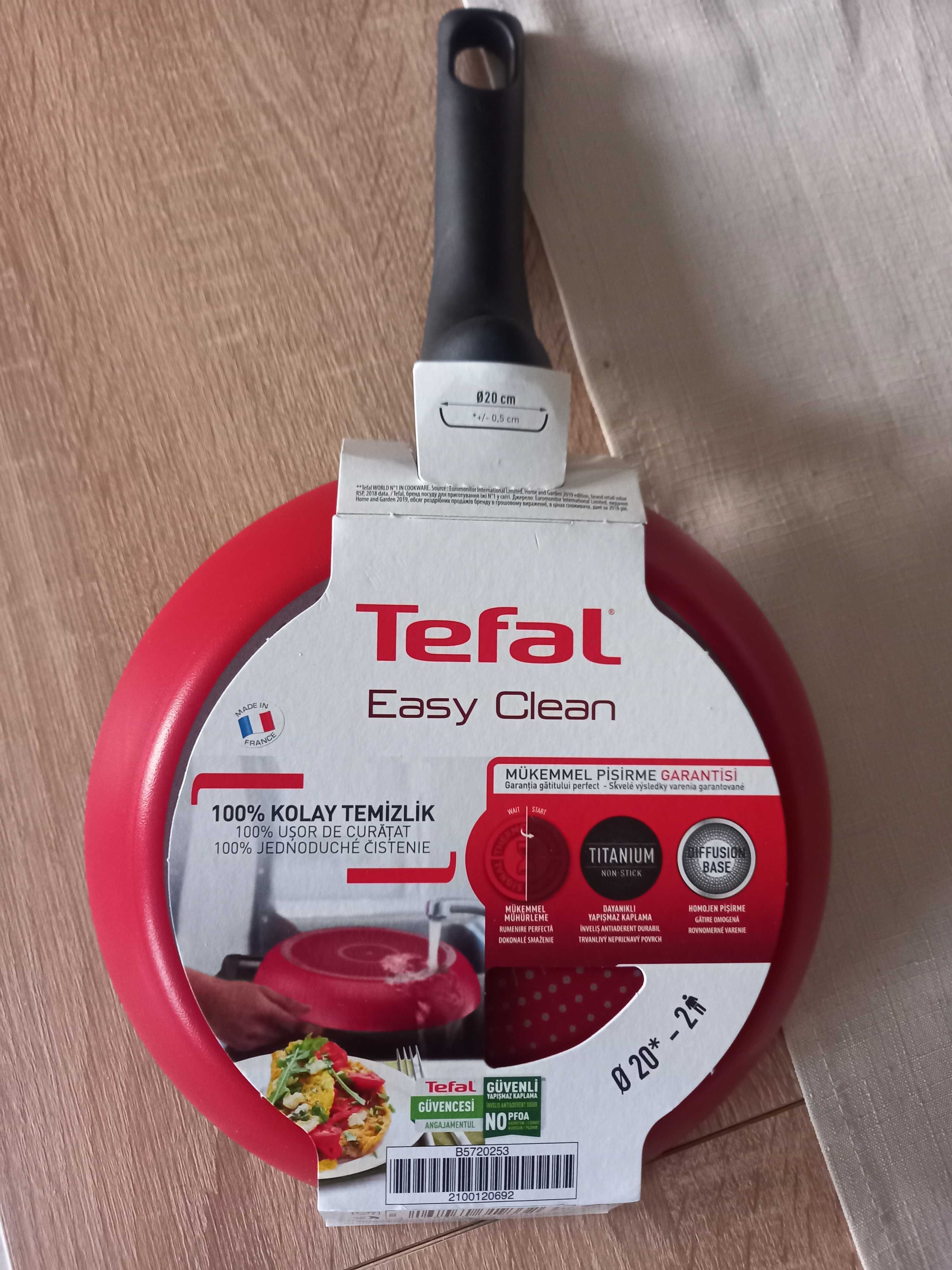 Tefal Easy Cook Clean – patelnia 20 cm z funkcją Thermo Signal