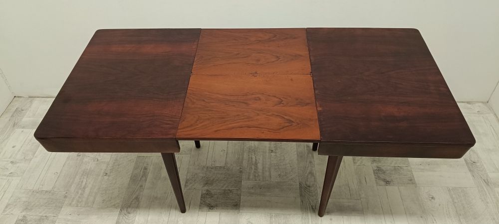 stół vintage do salonu Tatra Czechosłowacja lata 60-te orzech design