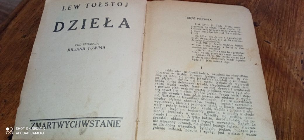 Przedwojenna książka Lew Tołstoj