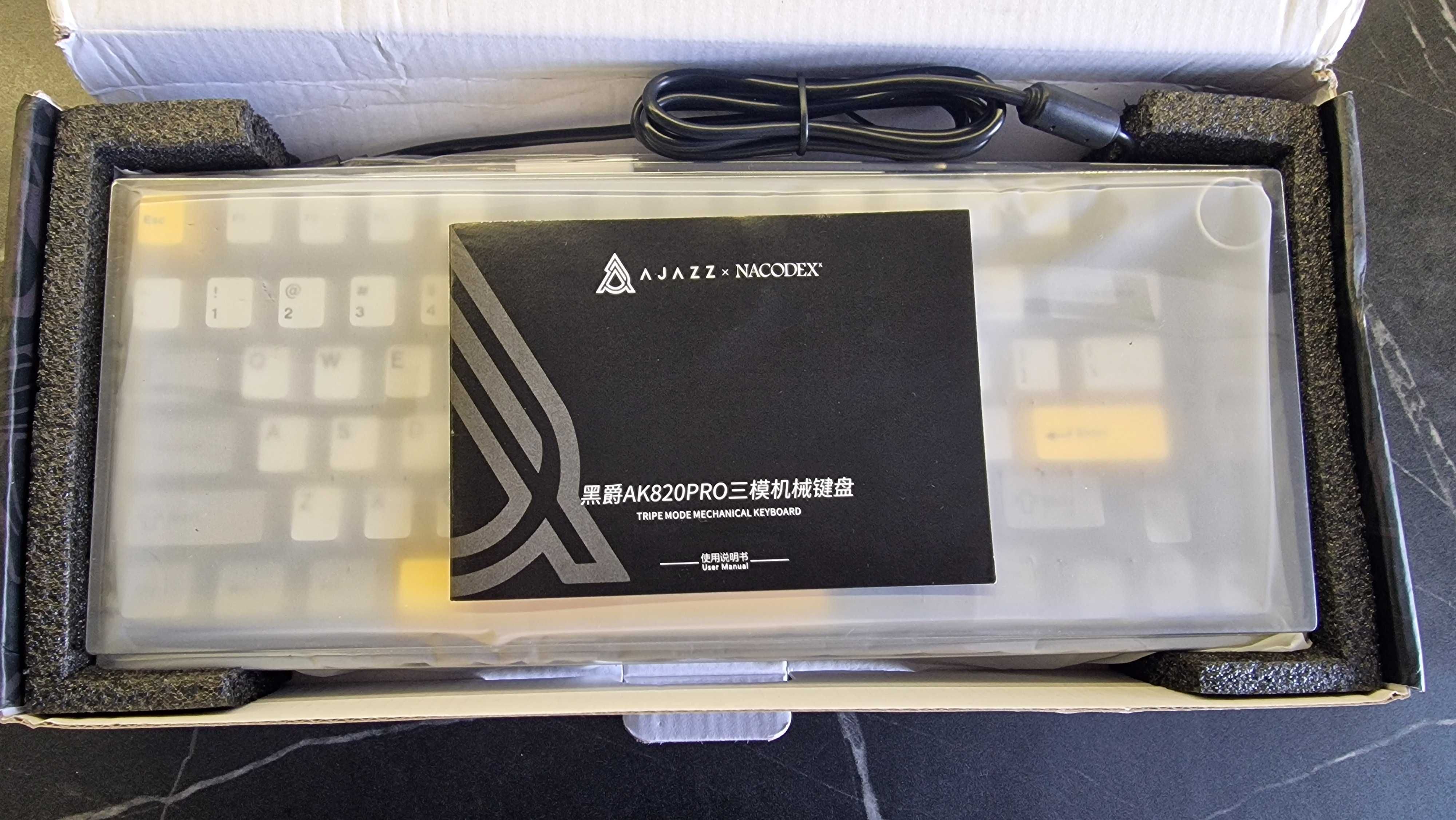 AJAZZ AK820 PRO 75% беспроводная механическая клавиатура TRI-MODE
