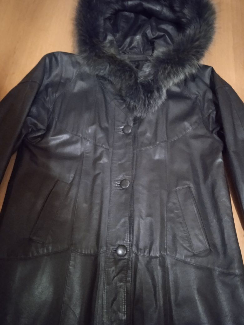 Пальто, плащ натуральная кожа 50 размер