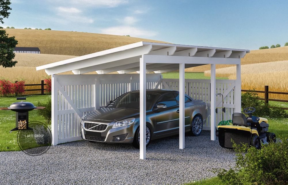 Wiata garażowa CARPORT BOSSE 370x580 cm Solar Producent