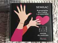 Semilac zestaw do manicure hybrydowego 2 lakiery+2 odżywki+bransoletki