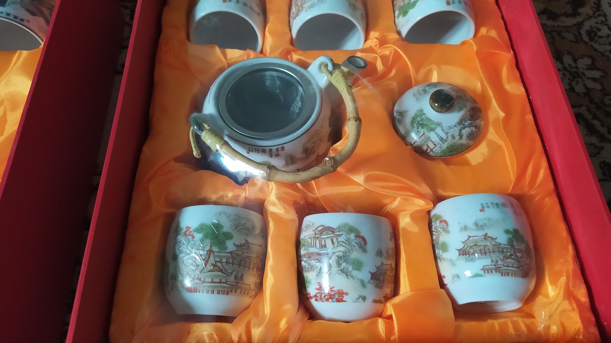 Фирменный чайно-кофейный набор. Китай.