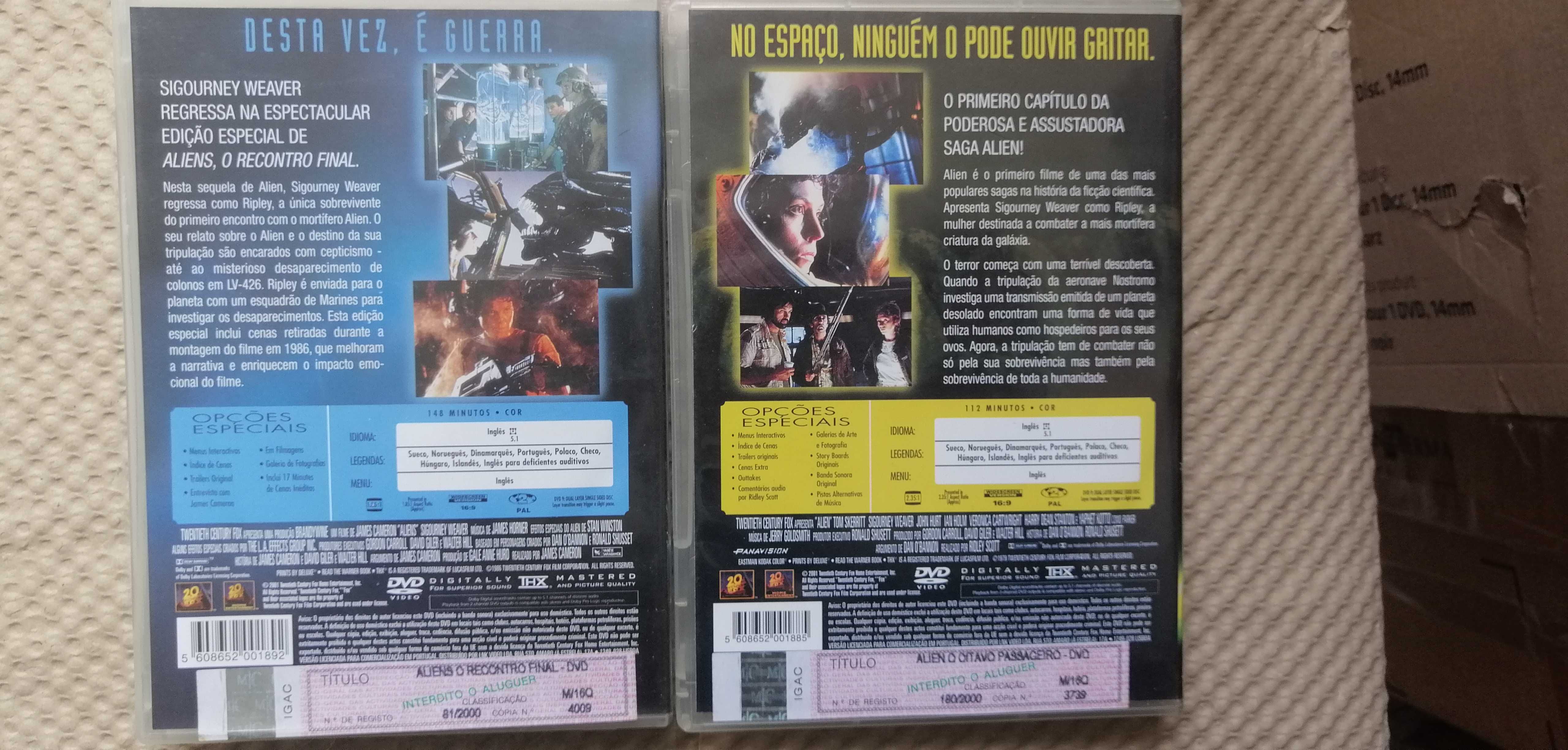 Alien Oitavo passageiro e O recontro final