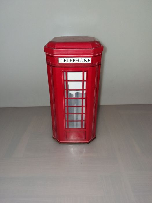 Antiga Lata em Metal Cabine Telefónica