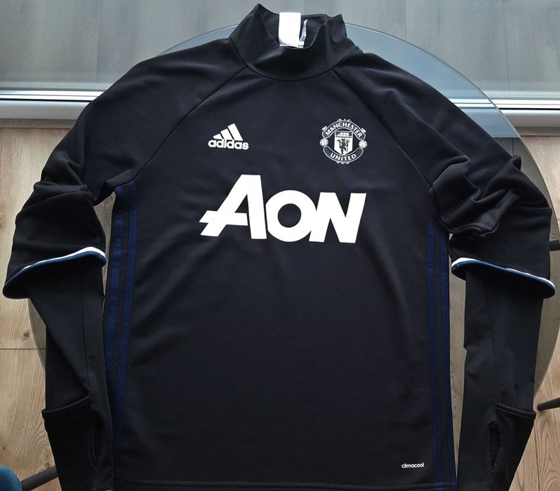 Adidas top treningowy Manchester United bluza roz. S czarna climacool