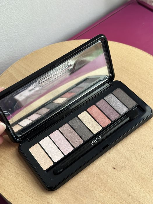 Палетка тіней kiko milano soft nude eyeshadow palette 01 garden rose