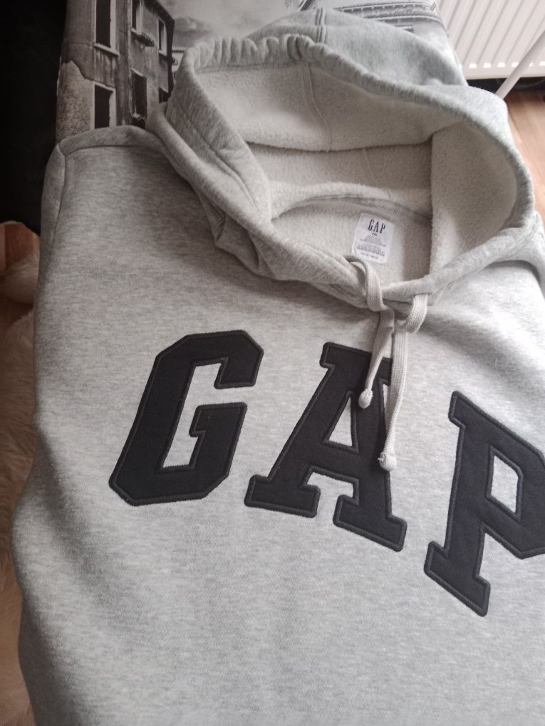 Gap bluza duża XXL, nowa, kolor szary z kapturem