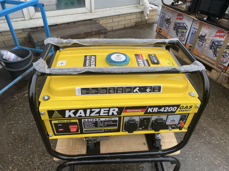 Генератор KAIZER 3.5 квт PQM, медь бесплатная доставка