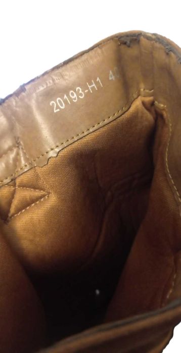 Brązowe musztardowe zamszowe płaskie Kozaki Kowbojki rude camel r 40