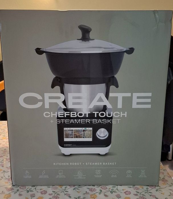 Vendo robot cozinha create chefbot touch + cesto vapor