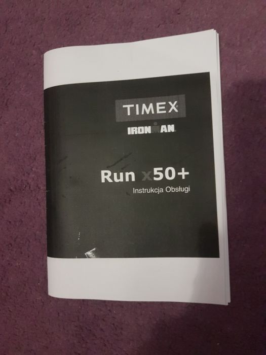 Timex IronMen Run x50+ polska instrukcja obsługi zegarek sportowy