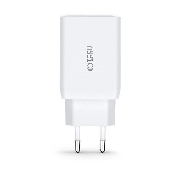 Tech-Protect C65W 3-Port Network Charger Pd65W/Qc3.0 Black