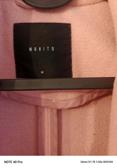Płaszcz różowy mohito m 38 db