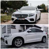 Auto do ślubu Mercedes E AMG oraz  BMW X4M  biały idealny  na wesele!