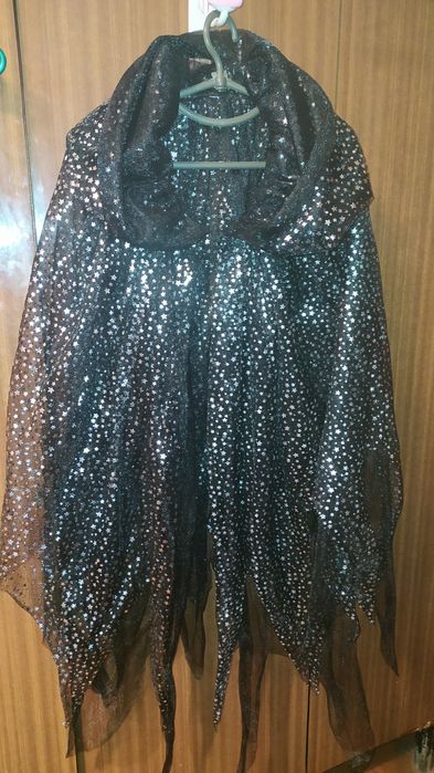 Накидка з капюшоном, карнавальний плащ із зірками