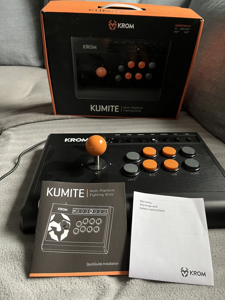 Krom Kumite arcade stick PC Xbox One PS3  PS4 XSX