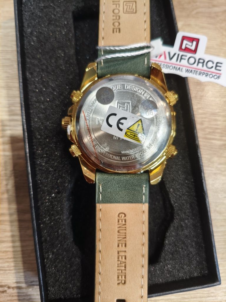Zegarek naviforce elegancki skórzany pasek