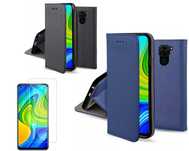 Etui Smart Magnet do Xiaomi Redmi Note 9 + Szkło Hartowane