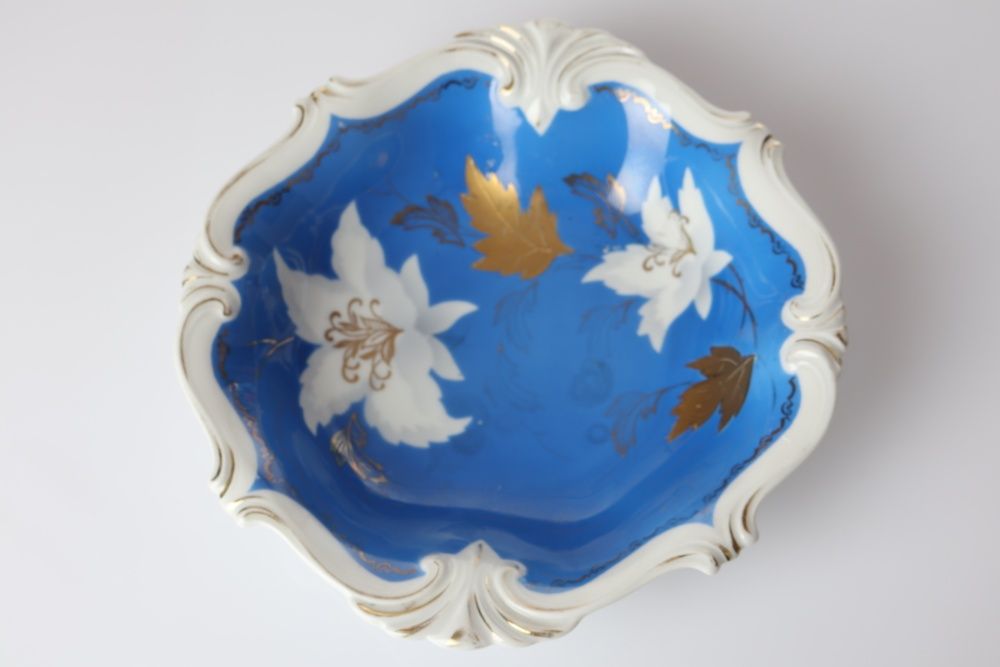 Piękna patera Tillowitz Porcelana do 1945 roku Rar Antyk 21x21cm