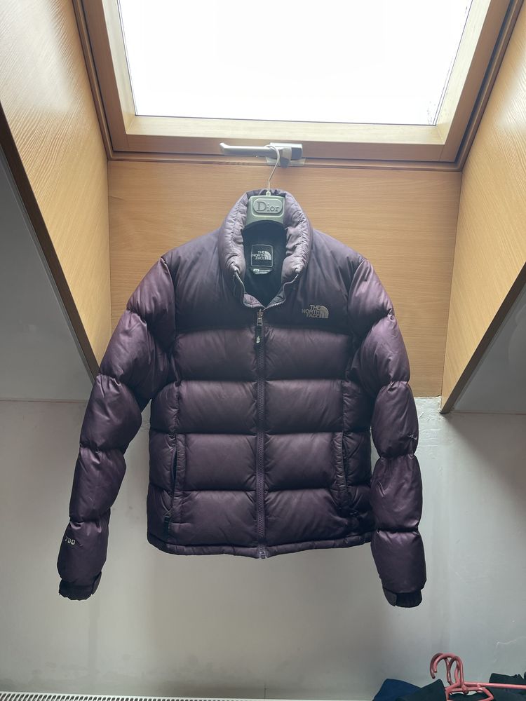 Пуховик жіночий the north face 700 original фіолетовий