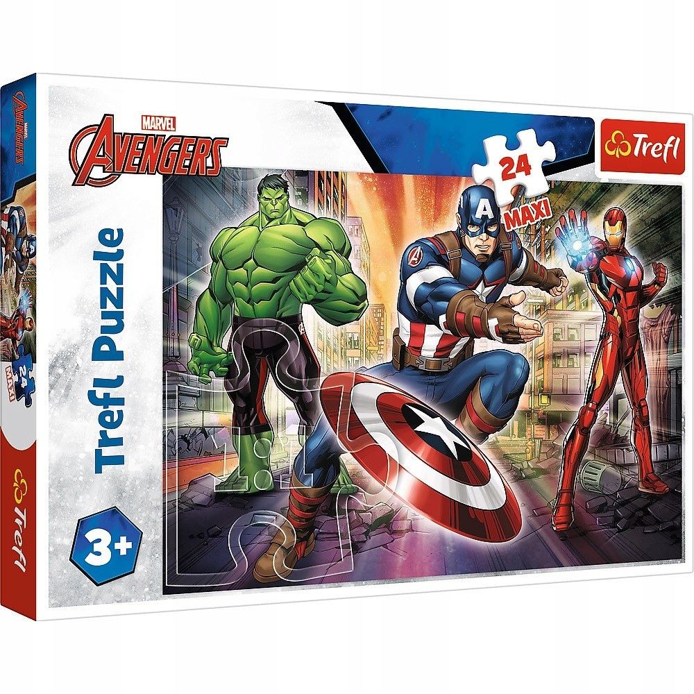 Puzzle Trefl Marvel W Świecie Avengersów 24 Elem.