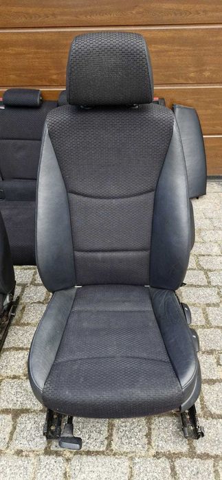 Fotele półskóry BMW 3 E91 pompowanie lędźwi