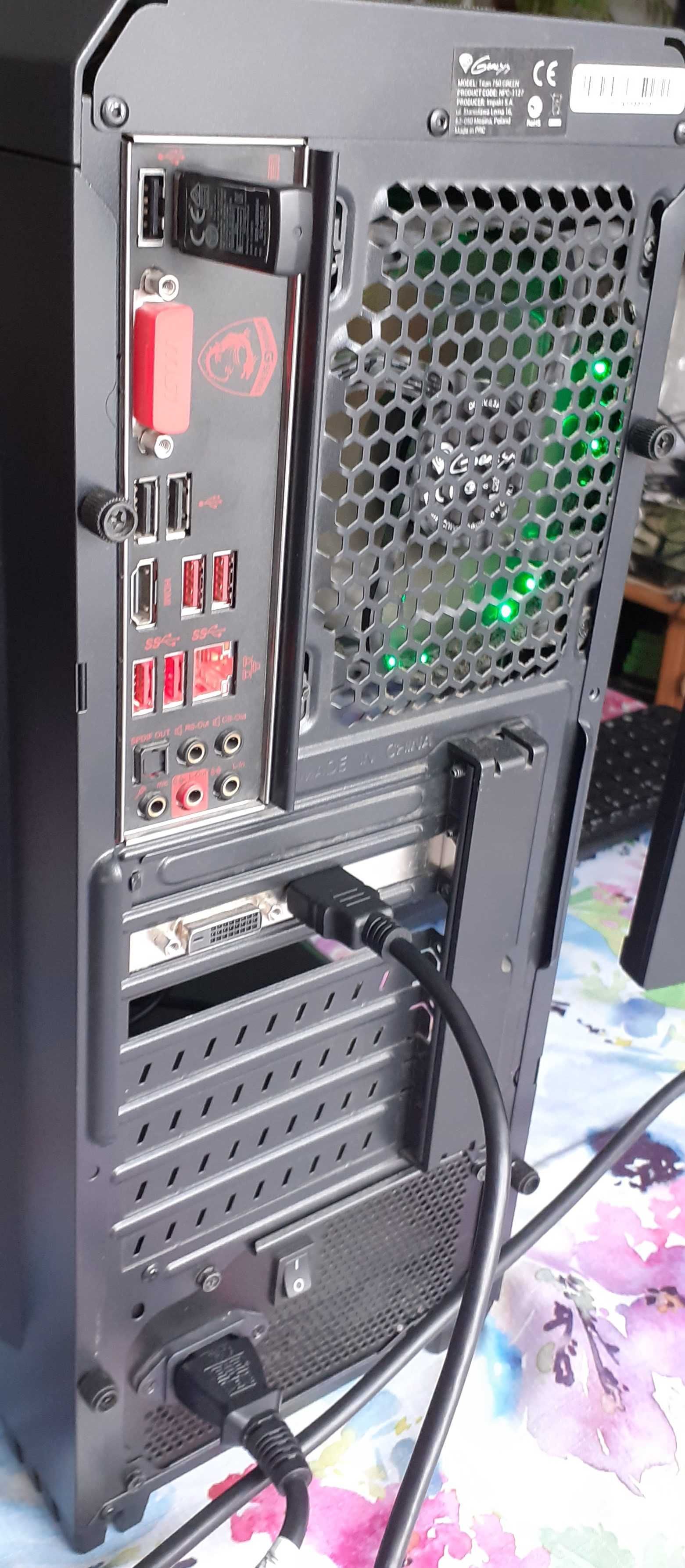 Komputer I5/16GB ram/SDD + HDD - do gier - podświetlany