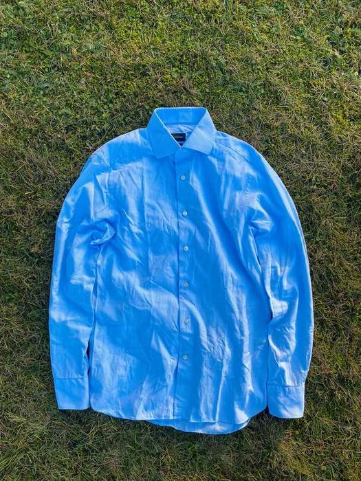 Koszula męska Ermenegildo Zegna Trofeo M/L krata premium fashion style