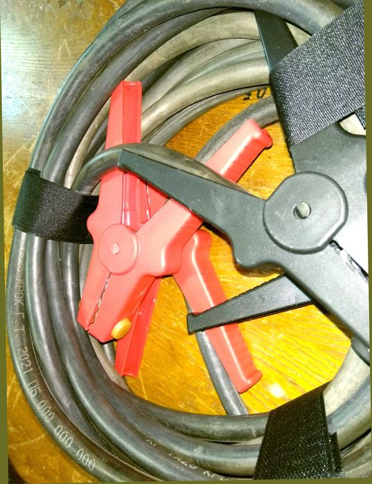 Мощные пусковые провода для прикуривания 6 метров - 25 кв.