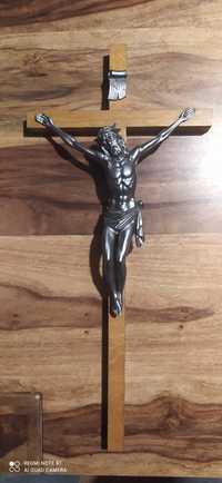 Krzyż drewniany z figurą Jezusa Pasyjka 50cm